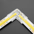 WJIAAA 20 2Pin 8mm Pcs LED Strip Connectors, L Shape LED Light Connector for Single Color COB, No Welding Transparent