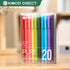 Kaco 20 Pieces Ballpoint Pens, 1.0mm Medium Point, Black Ink, 20-Count Pack for Journaling, Note Taking