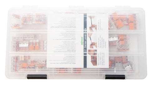 WAGO 221 Lever-Nuts, 75pc Wire Connector Assortment Pack with Case
