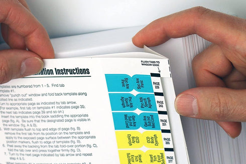 DSM-5-TR Index Tabs by TAB-IT, Color Coded by Diagnosis, Includes Easy Installation Template