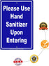 12"x18" Please Use Hand Sanitizer Upon Entering Metal Sign Novelty Notice Display Unique Office Hospital Garage Home
