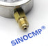 SINOCMP 40Mpa/0-400bar/0-6000PSI Multi Purpose Double Scale Stainless Steel Glycerin Filled Hydraulic Pressure Gauge