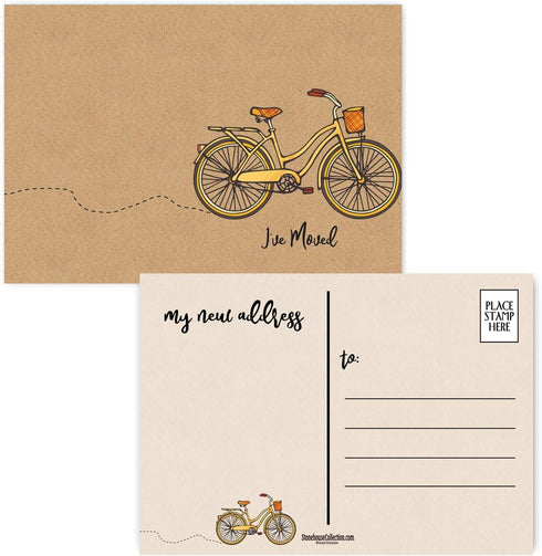 Stonehouse Collection | 40 I've Moved! - Change of Address Postcards, 4 x 6 Fill in the Blank Cards, Friends & Family