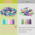 Sukh Cap Erasers for Pencils Bulk - 60 PCS Latex Free Pencil Top Erasers in 5 Colors