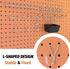 HUHOLE 86PC Pegboard Hooks Assortment with Bins, Garage Tool Organizer, Fits 1/8 Inch and 1/4 Inch Pegboard