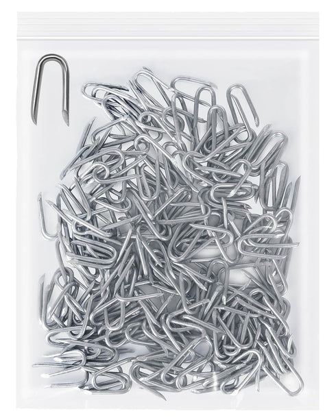 vensovo 200pcs Wire Fence Staple, Steel U-shaped Nail for Wire Mesh, Galvanized Fasteners for Wooden Fence