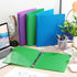 CHENGU 12 Pieces 1 Inch Binders, 3 Ring Holds 200 Sheets, Plastic Binder with Pocket for School Office Supplies (Dark