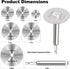 Inside Pipe Cutter for PVC Pipe, Professional Cutter with 6pcs Rotary Drill Saw Blades and 1/4" Hex Shank