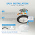 5/6 Inch Dimmable 16.5W 1100lm 4000K ECOELER Bronze LED Disk Lights, Surface Mount Ceiling Downlight, Cool White, Low