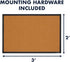 Quartet Cork Bulletin Board, Framed Corkboard 2' x 3', Black Frame Message Board, Vision Board