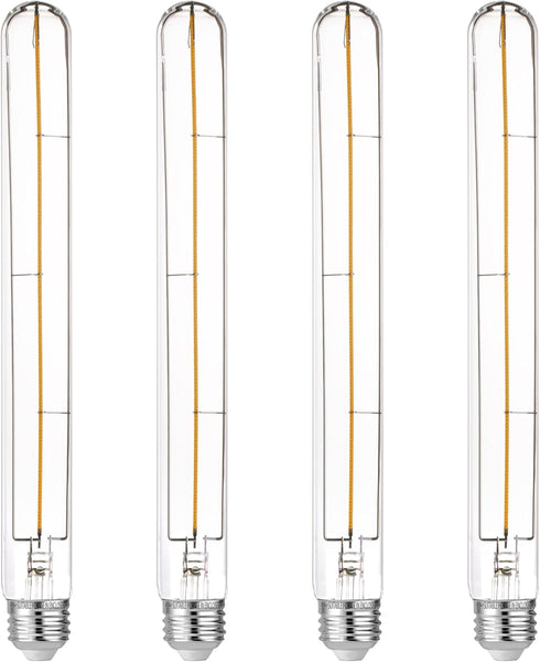 FLSNT T10/ T30 Dimmable LED Edison Bulbs, 9.4" Decorative LED Long Light