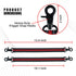 MELOTOUGH Tape Thong Electrical Tape Holder with Trigger Snap Hook Electrical Tape Strap for Tool Belt, Tool Bag, Tool Backpack(Red 2pcs)
