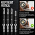 17Pcs Black Self Centering Drill Bit Set, 1/4" Hex Shank VIX Bit for Woodworking Metal Cabinet Window Door