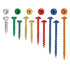 ARMOR TOOL Pocket Hole Screws - 1" Coarse Thread Screws, 100 Piece with Green Color Coat & Square Drive