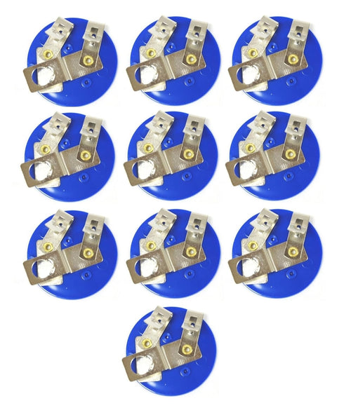 E10 Mini Bulb Holders, 10 Pack, Miniature Lamp Holders for Simple Circuits, Physics