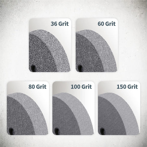 POWERTEC Bench and Pedestal Grinding Wheels, 6 Inch x 3/4 Inch, 60 Grit Aluminum Oxide for Bench Grinder