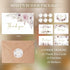 Oaken Leaford 24 Pack 6 Pre-Folded Floral Thank You Cards with Envelopes & Stickers, Elegant Designs for Wedding, Baby