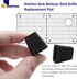 (8Pcs) Kitchen Sink Bottom Grid Grille Replacement Pad, Sink Grid Rubber Feet, Sink Protector Fits For Elkay Sink Parts