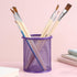 Tamaki Pen Holder Cup for Desk, Wire Mesh Pencil Cup Holder for Desk Office Pen Organizer (Purple)