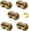 EFIELD (Pack of 5) 3/4 Inch Straight Coupling Push-Fit Fitting with Disconnect Clip for Pex, Copper, CPVC (PF008-5PCS)