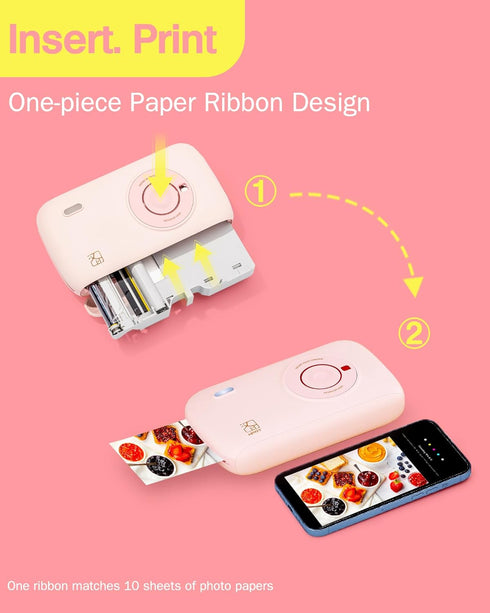 HPRT 20 Sheets One-piece Photo Paper Cartridge for HPRT CP2100 Portable Phone Printer