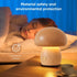 Wooden Mushroom Lamp, Portable Cordless Small Rechargeable Lamp, Stepless Dimming Night Light for Birthday Gifts.