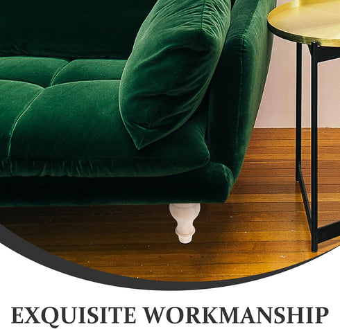 3.54x1.85 Inch Operitacx Wooden Sofa Legs French Style Decorative Round Furniture Feet Unfinished Wood Replacement