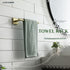 KOKOSIRI Bathroom Towel Bar, Gold Hand Towel Holder, Wall Mount Toilet Kitchen Cabinet Paper Holder, Stainless Steel,