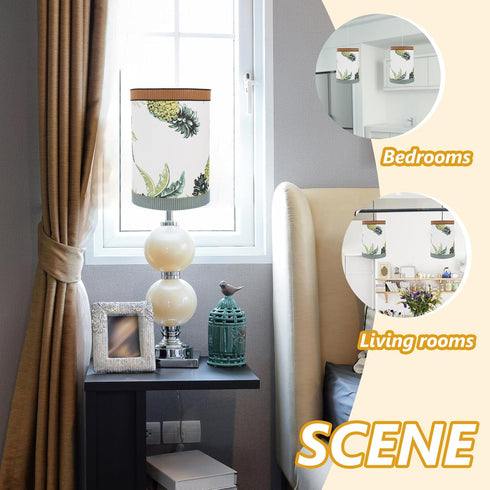 Cozy Fabric Lampshade for Table and Floor Lamps Modern Decorative Light Shade Cloth Lamp Cover for Bedroom Desk