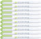 Highlighter Pen Markers, Mild Green (WKT7-MG), Pack of 10