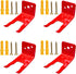 4 Pack Universal Fire Extinguisher Bracket, Modified Mounts for 5 to 13 lbs Extinguishers, Holder for Dry Chemical