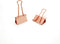 Binder Clips Metal Clamp, Rose Gold (Small) 0.75 inch / 19 mm, 40 PCS