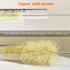 Thick Glass Graduated Cylinder 50ML with Hexagon Base and Cylinder Brush for Measuring Liquid Lab