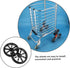 2pcs KALLORY Shopping Trolley Cart Wheels Replacement Parts for Laundry Cart Rolling Wheel