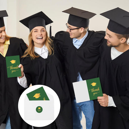 Motiskyy 50pack/150 2026 Pcs Graduation Thank You Cards with Envelopes End of Year Graduation Thank You Cards Bulk