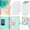 Budget Binder A6 Money Organizer for Cash, Zipper Envelopes System, Cute Budget Wallet for Women Men, Beach