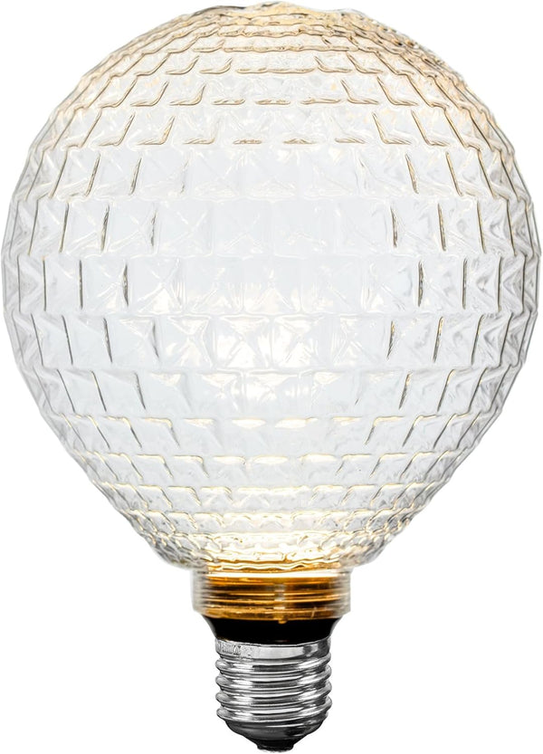 Festive Living 5" Celeste Glow G125 LED Glass Globe Bulb for Pendants and Patio