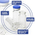 100 Pack Glass Vials Clear Glass Headspace Vial with Plastic-Aluminum Flip Caps, Rubber Stoppers and Label Papers, Small Glass Lab Vials 2ml