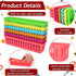 PLMMOUT 24 Pack Organization,9.3" 2.2" 2.4" Pencil Basket Tray,Plastic Classroom Organizer Basket,Colorful Crayon
