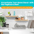 2 Pack Solid Wood Pegboard Shelf, Pegboard Accessories with Hooks, Compatible with IKEA Skadis