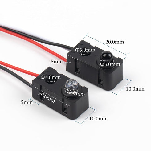 Starry 5MM Counting IR Break Beam Sensor LEDs Distance Sensor Module Split Photoelectric Through-Beam Switch for Apply