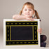 Whaline 32.8ft Construction Theme Bulletin Board Borders Black Yellow Stripe Die-Cut Rolled Trim for School Office Decor