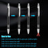 Glovion Lighted Tip Pen with Stylus 3-in-1, LED Penlight Ballpoint Pen with Light for Writing in the Dark - 3 Pack