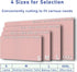 Boutilon Leather Desk Pad Protector, Non-Slip Mouse Pad, Waterproof Leather Desk Blotter for Office & Home, M-Pink