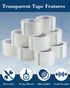 Lichamp Heavy Duty Packing Tape 12 Rolls, Wide 3 in. x 90 Yd., 3 Mil Thick Clear Commercial Grade Packaging Tape for