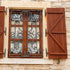 8Pcs 6.3 Inches UNICRAFTALE S Style Shutter Dogs Hardware Decorative Shutter Dog Holders with Attachment Hardware Black