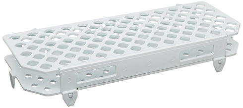 Globe Scientific 456303 Polypropylene Microcentrifuge Tube Rack, White, 100-Place