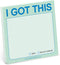 Knock Knock I Got This Sticky Note | Pastel Version | 3 x 3-Inches | Pack of 1