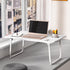 Autrfso 33 LBS Foldable Laptop Bed Desk for Couch, Lightweight Lap Desk Tray Tables with Small Drawer, Cup Holder