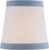 Aspen Creative 51058-2, 3" 4" 4" Set 2 Hardback Empire Transitional Clip-On Chandelier Shade, White Linen Fabric